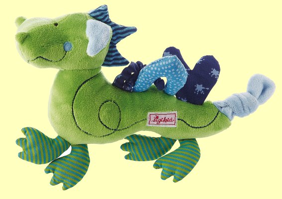 Greifling Drache blau Baby basics 20cm Sigikid 40036 - Normalbild