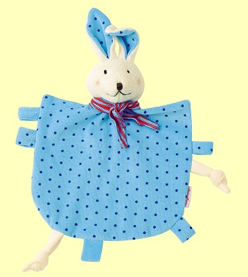 Schmusetuch Hase hellblau Ikibab Organic K�the Kruse 89067 - Normalbild