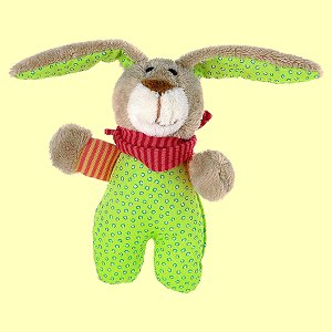 Wombel Bombel Hase mit Rassel Sigikid 48080 15cm  - Normalbild