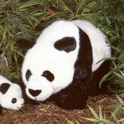 Panda stehend Pl�schtier K�sen 3210 - Normalbild
