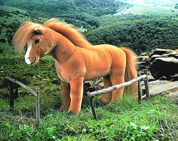 Pferd Fuchs Pl�schtier K�sen 3342 - Normalbild
