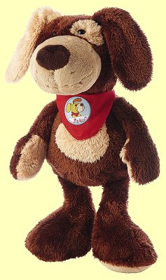 Fuffi Wuff Hund dunkelbraun gro� 36cm Sigikid 37965 - Normalbild