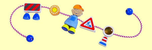 Kinderwagenkette Baustelle Haba 3708 - Normalbild