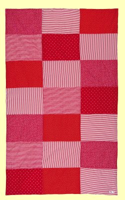 Patchworkdecke pink 175x100cm Sigikid 49102 - Normalbild