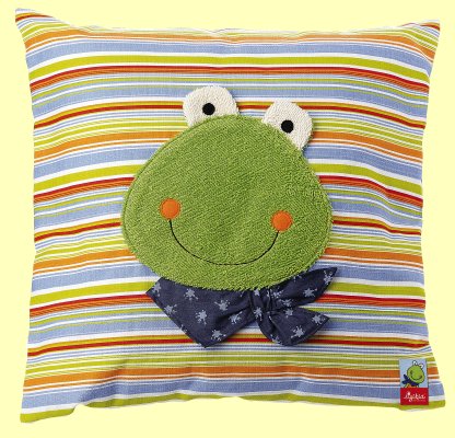 Fortis Frog Frosch Kissen Sigikid 48898 - Normalbild