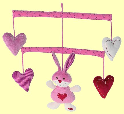 Bunny with Heart Soft Mobile Hase mit Herz Esprit 53226 - Normalbild