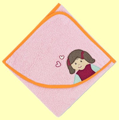 Laura Kapuzenbadetuch 100x100 rose Sterntaler 16115 - Normalbild