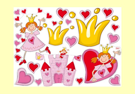 Pinky Queeny Wandsticker Sigikid 23603 - Normalbild