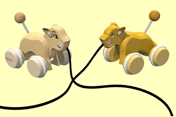 Disney Nachzieh-L�wen Simba und Nala Brio 32249 - Normalbild