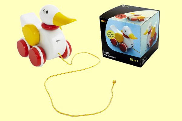 Nachzieh-Ente weiss Brio 30323 - Normalbild