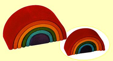 Regenbogen klein 11cm lang 6 teilig Grimms - Normalbild