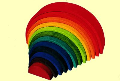 Regenbogen maxi 36cm lang 12 teilig Grimms - Normalbild