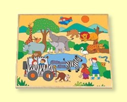 Holzpuzzle Safari 9 Teile Chelona 31105 - Normalbild