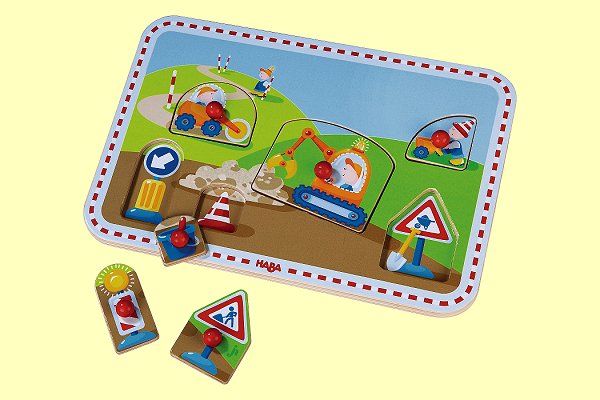 Greifpuzzle Baustelle Haba 2378 - Normalbild