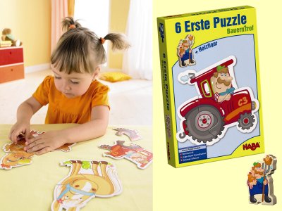 6 Erste Puzzles Bauernhof Haba 3900 ab 2 Jahre - Normalbild