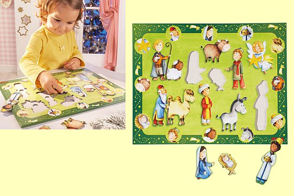 Entdecker-Puzzle Die Weihnachtsgeschichte Haba 2446 ab 3 Jahre - Normalbild