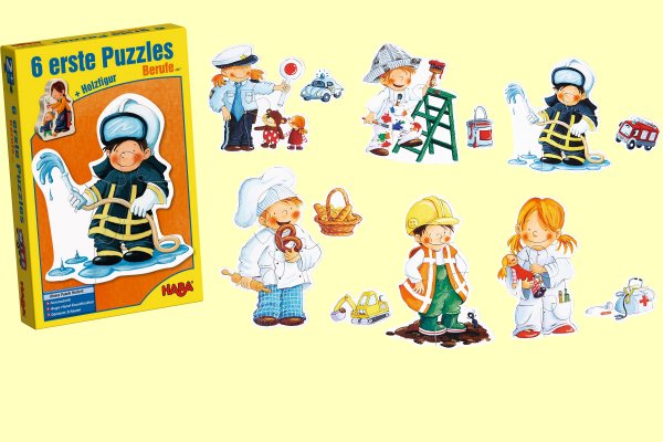 6 erste Puzzles Berufe Haba 2447 ab 2 Jahre - Normalbild