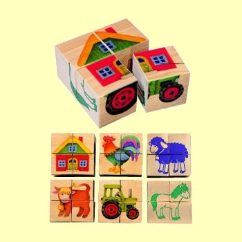 Bilderw�rfel Farm 4 W�rfel Selecta 2485  - Normalbild