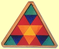 Geometrisches Puzzle Dreieck klein Grimms - Normalbild