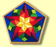 Geometrisches Puzzle F�nfeck Vinci Stern Grimms - Normalbild