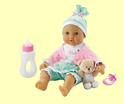 Puppe Baby Trudimia mit Rock gr�n 30cm Trudi 64138 - Normalbild