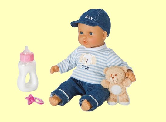 Puppe Baby Trudimia mit Jeans Set Junge 30cm Trudi 64152 - Normalbild