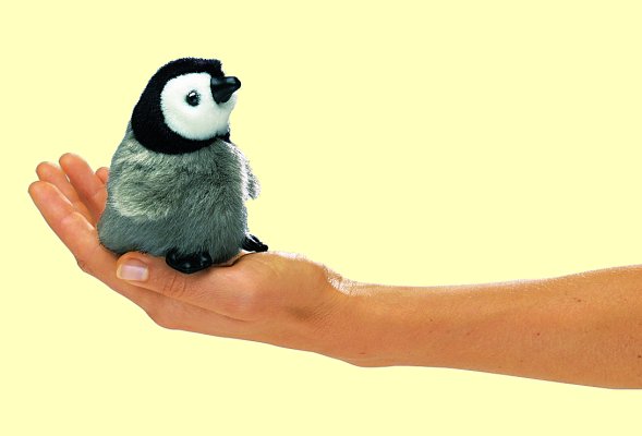 Fingerpuppe Mini Baby Kaiserpinguin Folkmanis 2680 - Normalbild