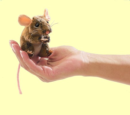 Fingerpuppe Mini Feldmaus Folkmanis 2652 - Normalbild