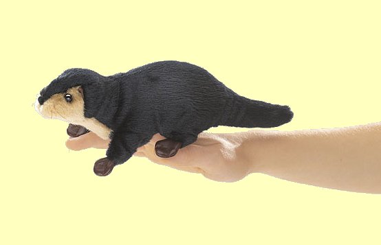 Fingerpuppe Mini Flussotter Folkmanis 2684 - Normalbild