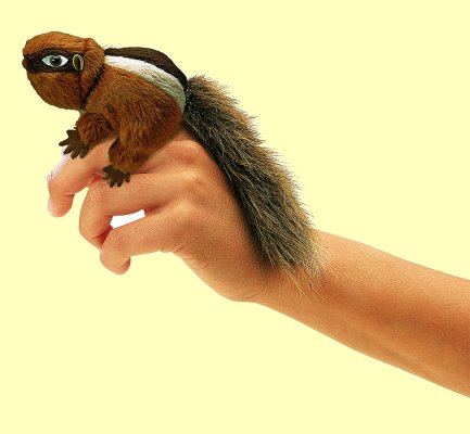 Fingerpuppe Mini Streifenh�rnchen Folkmanis 2637 - Normalbild