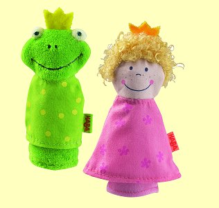 Fingerpuppenspiel Frosch und Prinzessin Haba 2531 - Normalbild