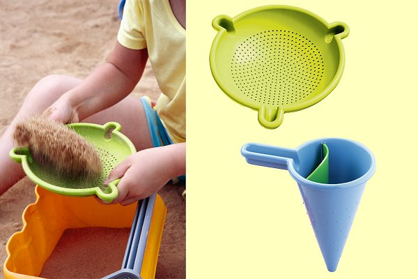 Sandspiel Kleckert�te mit Sieb Haba 4876 - Normalbild