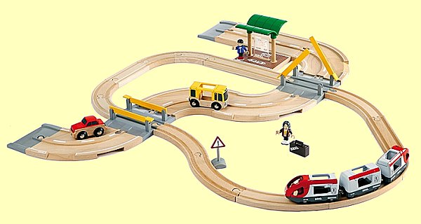 Brio Bahn Stra�en und Schienen Reisezug Set Brio 33209 - Normalbild