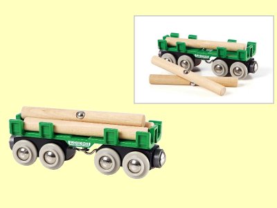 Brio Bahn Langholzwagen Brio 33696 - Normalbild