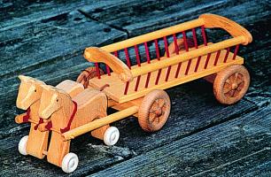 Leiterwagen gro� f�r Pferdegespann Grimms - Normalbild