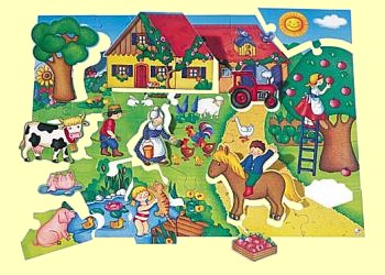 Gro�puzzle Bauernhof 31 Teile Selecta 2047  - Normalbild
