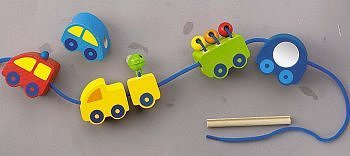 Bambini Perlen Fahrzeuge Haba 1974 ab 2 Jahre - Normalbild