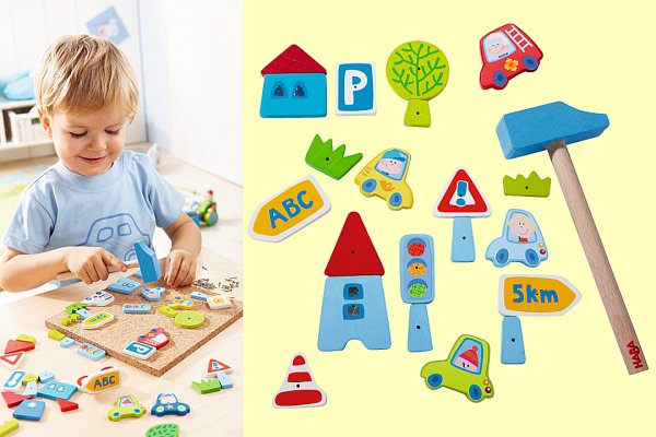 Nagelspiel Traffico Haba 2381 ab 3 Jahre - Normalbild