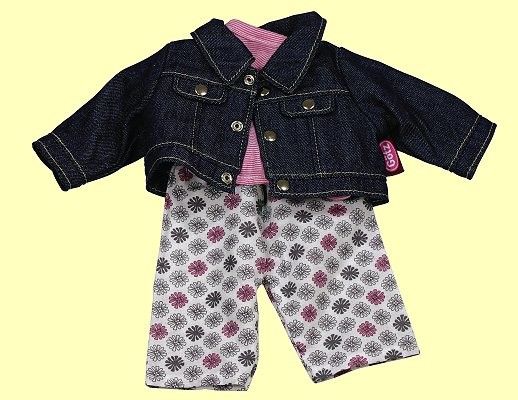 Puppenkleidung Baby 30cm-33cm Hose Blumenmuster G�tz 3401844 - Normalbild
