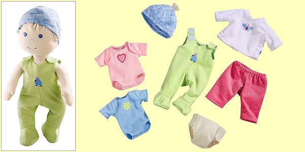 Puppenkleidung Set f�r Babypuppe Luca Haba 3661 ab 1 1/2 Jahre - Normalbild