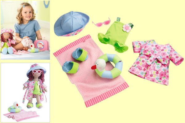 Puppenkleidung Set Strandspa� 38cm Haba 3658  - Normalbild