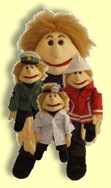 Handpuppe gro� Ricky Retter Living Puppets W108  - Normalbild