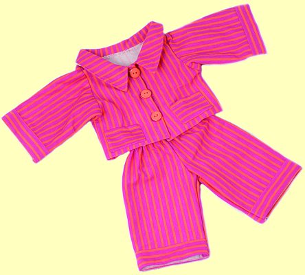 Handpuppe Bekleidung 35cm Pyjama Living Puppets W322 - Normalbild