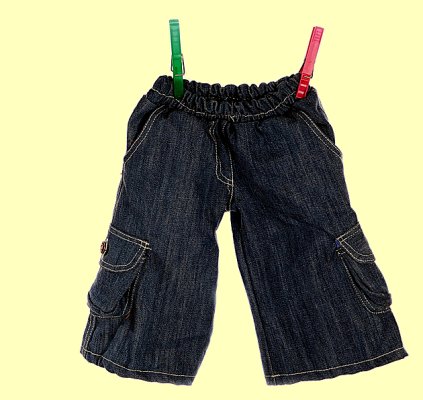 Handpuppe Bekleidung 65cm Jeanshose Living Puppets W475 - Normalbild