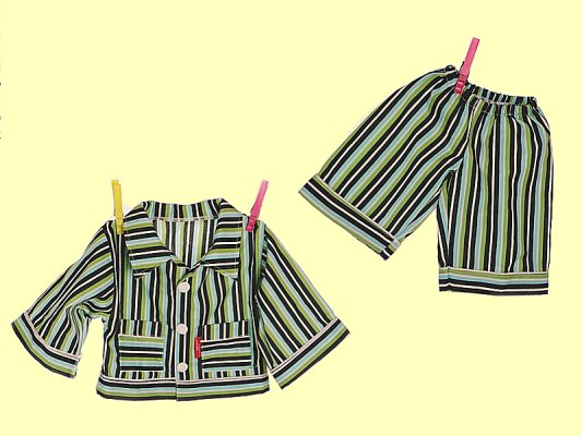 Handpuppe Bekleidung 65cm Pyjama Living Puppets W460 - Normalbild
