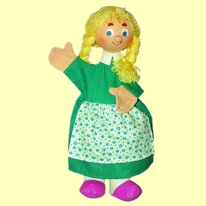 Kasperlepuppe Gretel 30cm - Normalbild