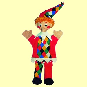 Kasperlepuppe Kasper bunt 30cm - Normalbild