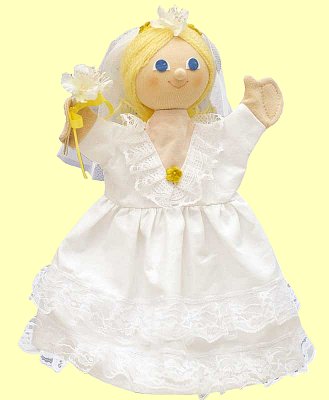 Kasperlepuppe Braut 30cm - Normalbild