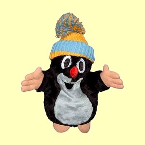 Handpuppe Kleiner Maulwurf Pauli mit M�tze 32cm - Normalbild