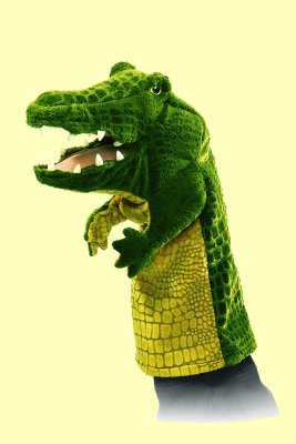 Handpuppe Krokodil f�r die Puppenb�hne Folkmanis 2559 - Normalbild